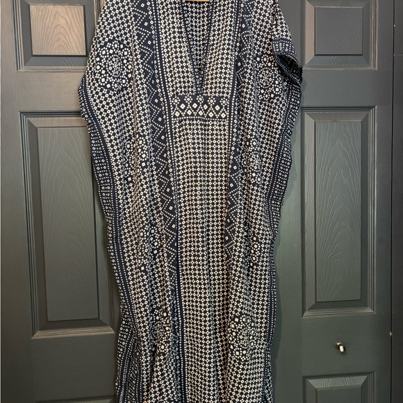 Emerson Fry Blue and White Striped Dress Coverup - Picture 7 of 16